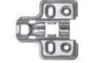 Đế lề inox 304 (lắp nhấn) Hafele 315.98.570