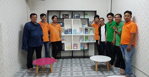 Phòng sách của Sếp -  Nơi có điều hòa mát lạnh ahihi