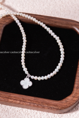 Chuỗi Ngọc trai Freshwater White Clover Drop