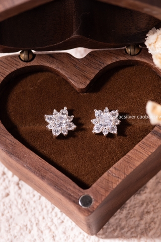 Khuyên tai bạc Việt Nam Snowlight Charm