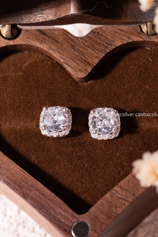 Khuyên tai bạc Việt Nam Classic Radiance