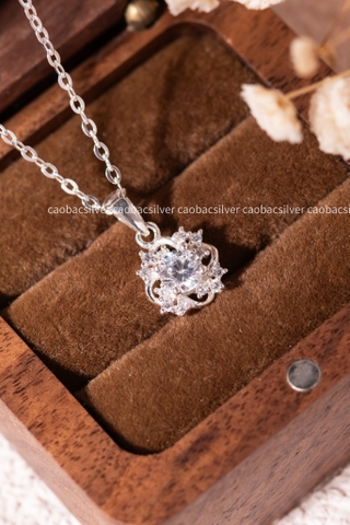 Dây chuyền bạc Việt Nam Floral Cluster