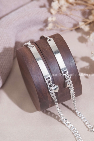 Lắc tay đôi bạc Việt Nam True Love Couples Bracelet