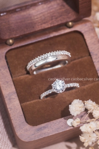 Nhẫn đôi bạc Việt Nam Firework Couple Rings (302)