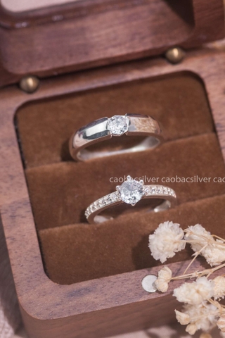 Nhẫn đôi bạc Việt Nam Hare Couple Rings (307)