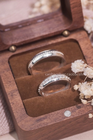Nhẫn đôi bạc Việt Nam Romatic Love Couple Rings (306)
