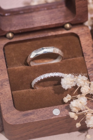 Nhẫn đôi bạc Việt Nam Stardust Couple Rings (303)