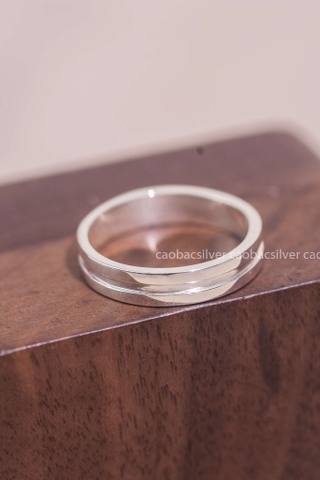 Nhẫn nam bạc Việt Nam Double Line (308)