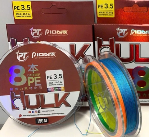 Dây PE X8 Pioneer Hulk Multicolor 150m