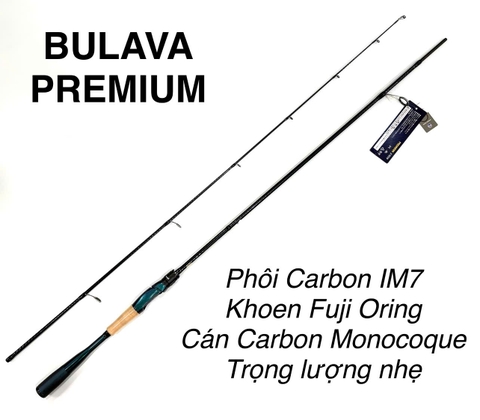Cần Lure Bulava Premium - Phôi Carbon - Khoen Fuji