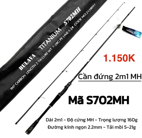 Cần Lure Bulava Titanium Khoen Fuji Oring Chính Hãng