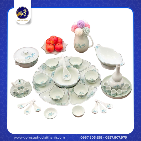 BỘ HOA MẶT TRỜI SEN XANH