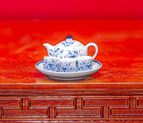 Bộ Tam Trà Bạch Ngọc Liên Hoa