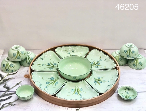 Bộ Hoa mặt trời hoa đào xanh