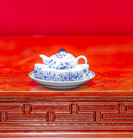 Bộ Ngũ Trà Đạo Bạch Ngọc Liên Hoa
