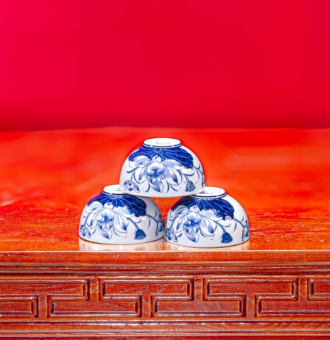 Bát cúng Bạch Ngọc Liên Hoa