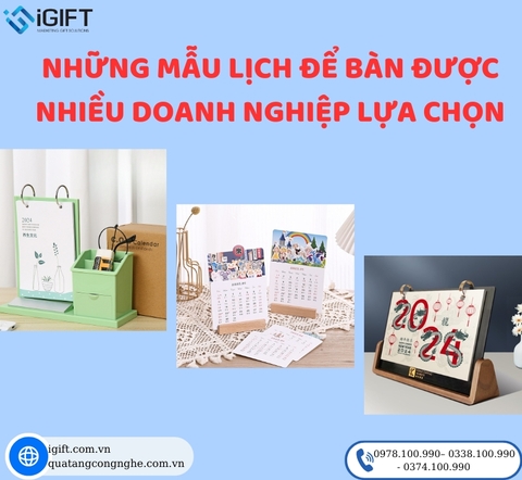 Lịch để bàn - Tổng hợp chủ đề được nhiều doanh nghiệp lựa chọn