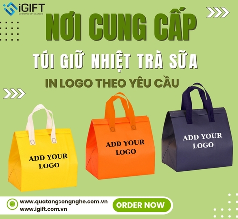 Túi giữ nhiệt trà sữa in logo - Mua túi số lượng lớn ở đâu?