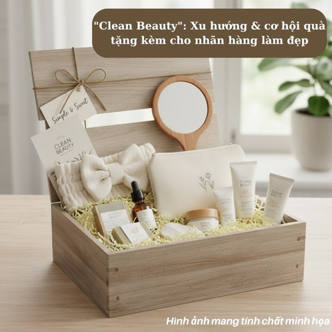 "Clean Beauty": Xu hướng & cơ hội quà tặng kèm cho nhãn hàng làm đẹp