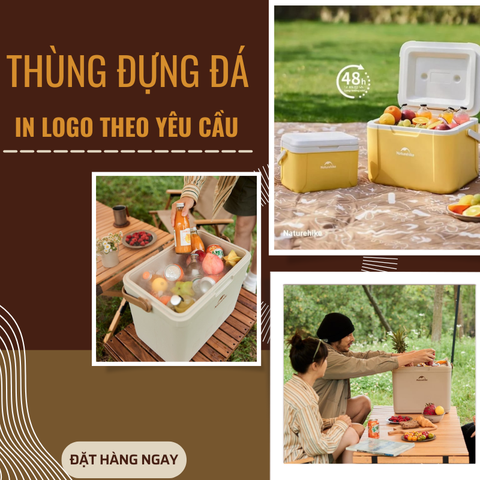 Thùng Đá In Logo – Quà Tặng Lý Tưởng Ngành Đồ Uống, Xe Hơi và Du Lịch