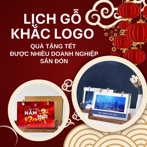 Vì sao lịch gỗ cao cấp 2026 trở thành quà tặng Tết được doanh nghiệp săn đón?