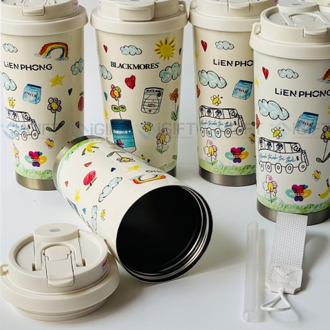 Ly giữ nhiệt in logo theo yêu cầu – giải pháp quà tặng doanh nghiệp ấn tượng nhất 2025