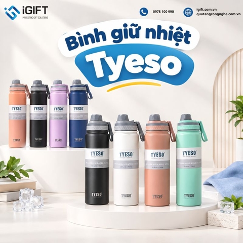Bình giữ nhiệt Tyeso của nước nào? Có tốt không? Bảng giá & Dịch vụ in logo