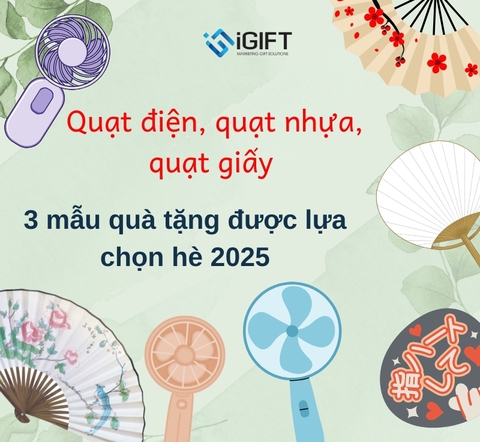 Quạt in logo – Quà tặng khuyến mãi mùa hè 2025 cho doanh nghiệp