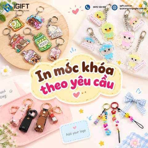 In móc khóa theo yêu cầu: Cập nhật công nghệ in