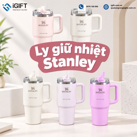 Ly giữ nhiệt Stanley của nước Nào? Review top mẫu hot & dịch vụ in logo