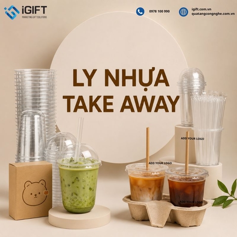 Ly nhựa take away: Các mẫu đẹp & in logo giá rẻ cho quán