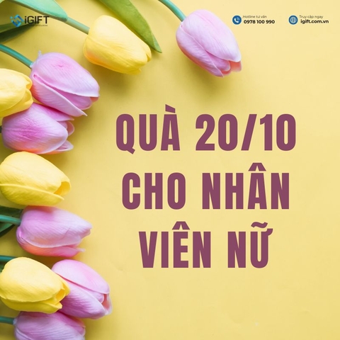 Quà tặng 20/10 cho nhân viên nữ: Gợi ý món quà tinh tế và thiết thực