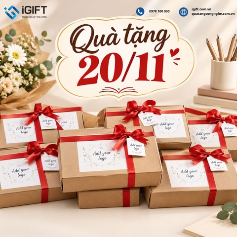 Gợi ý quà tặng 20/11 ý nghĩa in logo trọn gói cho thầy cô