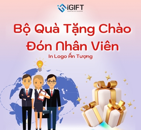3+ mẫu quà tặng nhân viên lý tưởng - Welcome Kit in logo