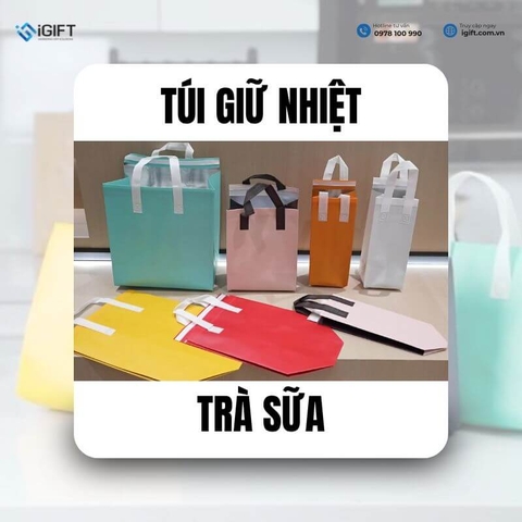 Túi giữ nhiệt trà sữa: Giải pháp "vàng" nâng tầm thương hiệu Take-away