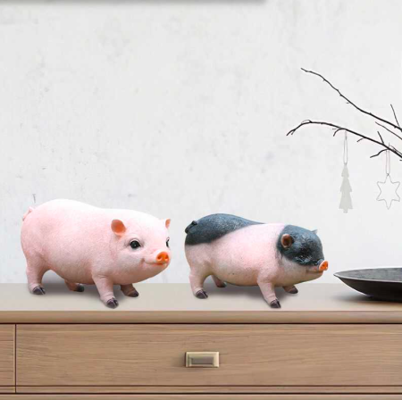 Quà tặng mô hình heo trang trí dễ thương sang trọng size lớn như thật