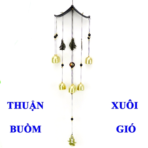 Chuông gió phong thủy thuận buồm xuôi gió may mắn - tài lộc - bình an