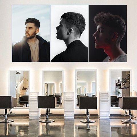 Mua Tranh Decor Barber Shop 30x45 40x50  Trang Trí Tiệm Hớt Tóc Nam  Phong cách Cổ Điển Cá Tính