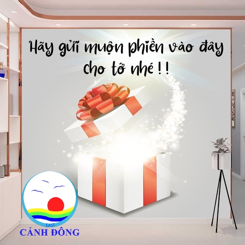 Tranh dán tường truyền động lực Hãy gửi muộn phiền vào đây cho tớ nhé in size theo yêu cầu