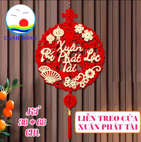 Liễn treo cửa tết xuân phát tài - chúc mừng năm mới nhiều mã đẹp