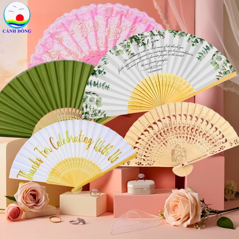 Quạt cưới in hình , quà tặng sự kiện cưới ý nghĩa , quà tặng đám cưới cô dâu chú rể thiết kế ý tưởng và nội dung theo yêu cầu combo 200 cây