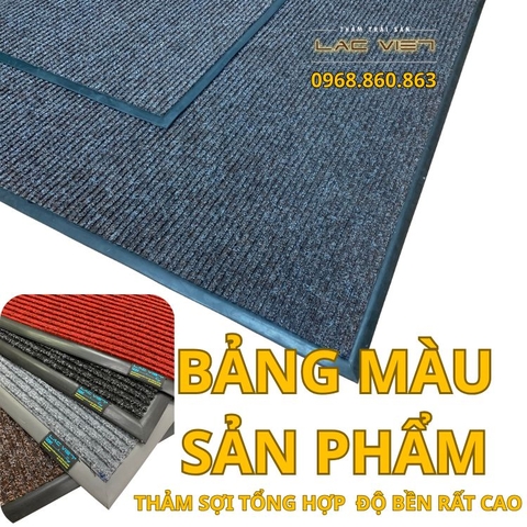 Thảm Lau Chân Sợi Tổng Hợp Stripemat - Kết Hợp Sự Đa Dạng và Chất Lượng