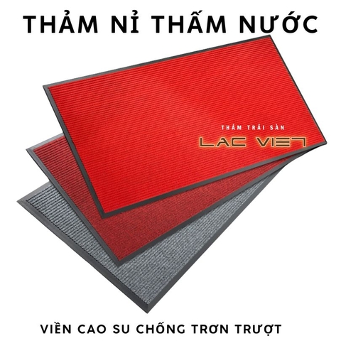 Thảm chùi chân nỉ đế cao su