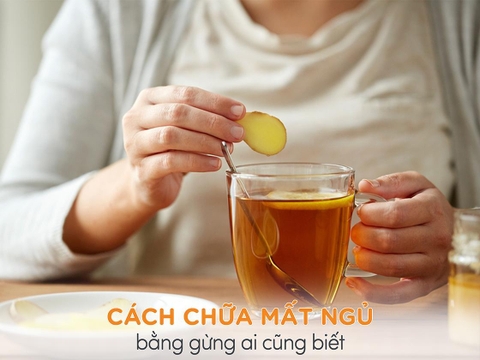 3 cách chữa mất ngủ bằng gừng ai cũng nên biết