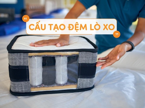 Cấu tạo đệm lò xo gồm những phần nào?