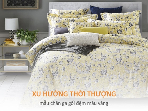 Bắt kịp xu hướng thời thượng với chăn ga gối đệm màu vàng
