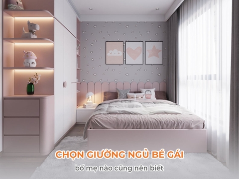 Kinh nghiệm chọn giường ngủ bé gái, bố mẹ nào cũng nên biết