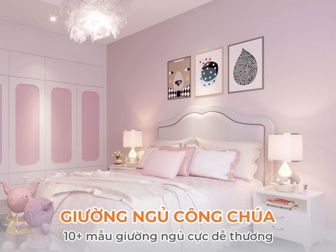10+ mẫu giường ngủ công chúa cực dễ thương