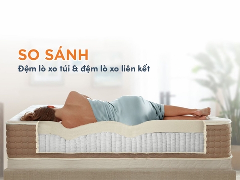 So sánh nệm lò xo túi và nệm lò xo liên kết