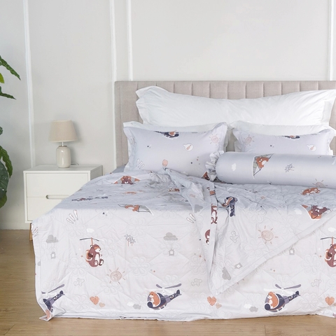 Bộ ga chun chần mặt Elegant H129